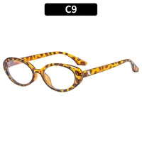 Oval Frame Casual Solid Color Ac Gradient Tinted Lenses Full Frame Women's Sunglasses sku image 9