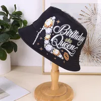 Women's Letter High Heel Wide Eaves Casual Preppy Style Commute Bucket Hat main image 5