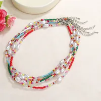 Rond Bohémien Verre Collier De Gros main image 2