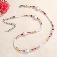 Round Bohemian Glass Necklace Wholesale sku image 5