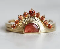 Estilo IG Aleación Geométrico Embutido Diamantes De Imitación Mujeres Anillos main image 3