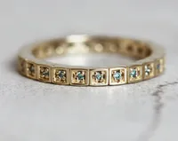 IG Style Alloy Geometric Inlay Rhinestones Women's Rings main image 5