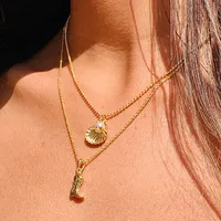 Round Hat Boots Ethnic Style Cowboy Style Zircon Zinc Alloy Layered Necklaces Necklace Wholesale sku image 3