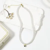 Heart Shape Elegant Classical Romantic Imitation Pearl Pendant Necklace Wholesale sku image 6