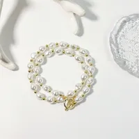 Heart Shape Elegant Classical Romantic Imitation Pearl Pendant Necklace Wholesale sku image 4