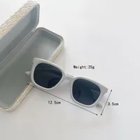 Square Casual Streetwear Square Pc Resin Gradient Tinted Lenses Full Frame Kids Sunglasses main image 8