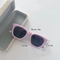Square Casual Streetwear Square Pc Resin Gradient Tinted Lenses Full Frame Kids Sunglasses main image 5