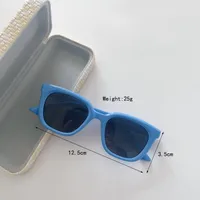 Square Casual Streetwear Square Pc Resin Gradient Tinted Lenses Full Frame Kids Sunglasses main image 7