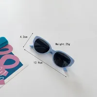 Marco Redondo Casual Elegante Oval Ordenador Personal Resina Lentes Tintados Con Degradado Fotograma Completo Gafas De Sol Para Niños main image 6