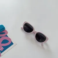 Cadre Rond Décontractée Élégant Ovale Pc Résine Verres Teintés Dégradés Plein Cadre Enfants Lunettes De Soleil main image 9