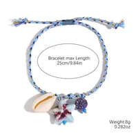 Conch Fish Marine Style Mother Pearl Shellfish Ceramics Pendant Necklace Wholesale sku image 2