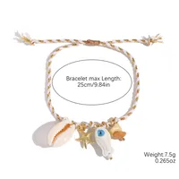 Conch Fish Marine Style Mother Pearl Shellfish Ceramics Pendant Necklace Wholesale sku image 4
