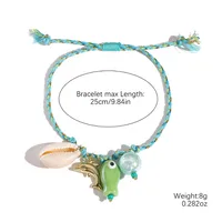 Conch Fish Marine Style Mother Pearl Shellfish Ceramics Pendant Necklace Wholesale sku image 5