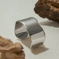 Géométrique Décontractée Vacances Style Moderne Acier Inoxydable 316 Bracelets Manchette En Masse main image 4