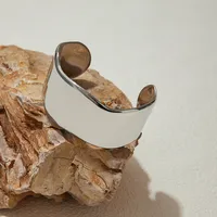 Géométrique Décontractée Vacances Style Moderne Acier Inoxydable 316 Bracelets Manchette En Masse main image 6
