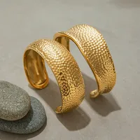 Geometric Casual Modern Style Commute 316 Stainless Steel  Cuff Bracelets Bangle In Bulk main image 4