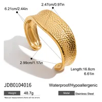 Geometric Casual Modern Style Commute 316 Stainless Steel  Cuff Bracelets Bangle In Bulk sku image 2