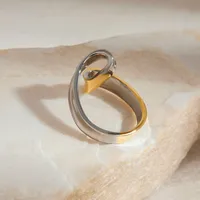 Geometric Casual Modern Style Commute 316 Stainless Steel  Rings main image 6