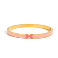Bow Knot Casual Modern Style Commute 316 Stainless Steel  Bangle In Bulk main image 7