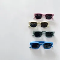 Cuadrado Casual Ropa De Calle Cuadrado Ordenador Personal Resina Lentes Tintados Con Degradado Fotograma Completo Gafas De Sol Para Niños main image 3