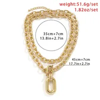 Geometric Retro Classic Style Alloy Pendant Necklace Wholesale main image 2