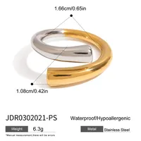 Geometric Casual Modern Style Commute 316 Stainless Steel  Mixed Materials Rings sku image 1