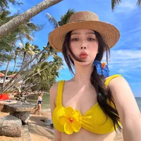 Atmosphere Show Hibiscus Rosa-Sinensis Barrettes Women's Artificial Flowers On The Mirror Side Clip Vacation Style Plumeria Rubra Hairware main image 2