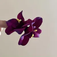 Atmosphere Show Hibiscus Rosa-Sinensis Barrettes Women's Artificial Flowers On The Mirror Side Clip Vacation Style Plumeria Rubra Hairware sku image 12