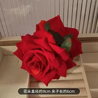 Atmosphere Red Flower Headdress Rose Barrettes Side Clip Side Hairpin Female 2024 New Large Flower Headdress Flower sku image 25