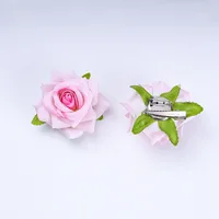 Atmosphere Red Flower Headdress Rose Barrettes Side Clip Side Hairpin Female 2024 New Large Flower Headdress Flower sku image 20