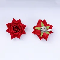 Atmosphere Red Flower Headdress Rose Barrettes Side Clip Side Hairpin Female 2024 New Large Flower Headdress Flower sku image 15