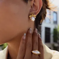 Abeja Casual Elegante Vacaciones Acero Inoxidable 316 Pendientes main image 5