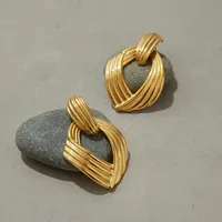 Geometric Casual 316 Stainless Steel  Ear Studs main image 7
