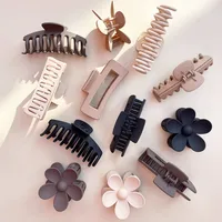 Hot Large Grip Suit Seamless Back Head Frosted Claw Clip Rectangular Shark Clip Hair Accessories Wholesale main image 3