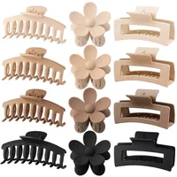 Hot Large Grip Suit Seamless Back Head Frosted Claw Clip Rectangular Shark Clip Hair Accessories Wholesale main image 4