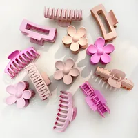 Hot Large Grip Suit Seamless Back Head Frosted Claw Clip Rectangular Shark Clip Hair Accessories Wholesale main image 2