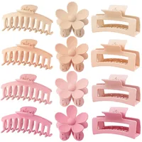 Hot Large Grip Suit Seamless Back Head Frosted Claw Clip Rectangular Shark Clip Hair Accessories Wholesale sku image 3