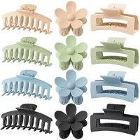 Hot Large Grip Suit Seamless Back Head Frosted Claw Clip Rectangular Shark Clip Hair Accessories Wholesale sku image 6
