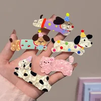 Cute Cartoon Cat Puppy Hairpin Women's Side Clip Ins Headwear Hair Accessories High-grade Duckbill Clip Summer Hairpin main image 1