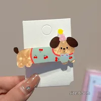 Cute Cartoon Cat Puppy Hairpin Women's Side Clip Ins Headwear Hair Accessories High-grade Duckbill Clip Summer Hairpin sku image 5