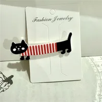 Cute Cartoon Cat Puppy Hairpin Women's Side Clip Ins Headwear Hair Accessories High-grade Duckbill Clip Summer Hairpin sku image 7