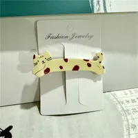 Cute Cartoon Cat Puppy Hairpin Women's Side Clip Ins Headwear Hair Accessories High-grade Duckbill Clip Summer Hairpin sku image 9