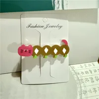 Cute Cartoon Cat Puppy Hairpin Women's Side Clip Ins Headwear Hair Accessories High-grade Duckbill Clip Summer Hairpin sku image 10
