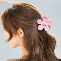 Frosted Flower Hair Clip Back Head Updo Hair Clip Barrettes Ponytail Bun High-Grade Sense Barrettes Shark Clip Wholesale main image 3