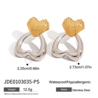 Geometric Heart Shape Casual Elegant Modern Style 316 Stainless Steel  Ear Studs sku image 1