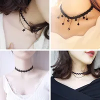 Popular Collar Necklace Women's Choker Clavicle Chain Neck Accessories Neck Strap Necklace Lace Short Necklace main image 3