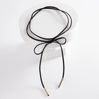 Popular Collar Necklace Women's Choker Clavicle Chain Neck Accessories Neck Strap Necklace Lace Short Necklace sku image 5