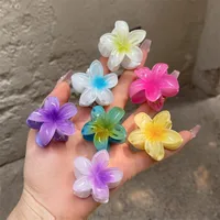 Plumeria Rubra Summer Sunflower Small Jaw Clip Female Cute Mori Style Broken Hair Bangs Side Hairpin Headdress Ins main image 2