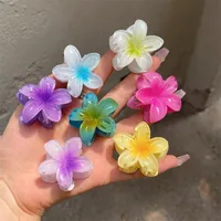 Plumeria Rubra Summer Sunflower Small Jaw Clip Female Cute Mori Style Broken Hair Bangs Side Hairpin Headdress Ins main image 1