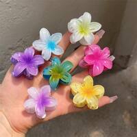 Plumeria Rubra Tournesol D'été Petite Pince À Mâchoire Femelle Mignon Mori Style Cassé Cheveux Frange Côté Épingle Coiffe Ins main image 1